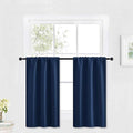 RYB HOME Kitchen Blackout Curtains Over Sink 36 inch Length, Rod Pocket | by RYBHOME