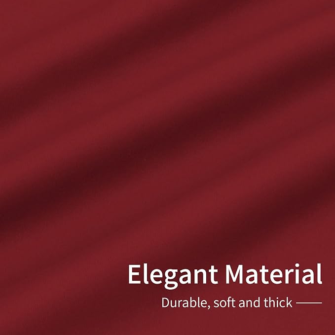 Easy-Going Thermal Grommet Blackout Curtains, 2 Panels 42x84 in | Christmas Red - Image 6