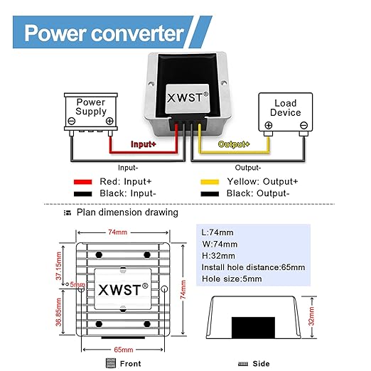 DC DC Stabilizer 9V-36V to 24V Boost Buck Converter Power Supply 5A 120W Waterproof Voltage Regulator Stabilizer Auto Step Up Down 24V Volt Transformer Module