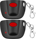 2-Pack 300MHz 10 dip Switch for Multicode Garage Gate Door Opener Remote Control, Replacement for 3089,3070,3060,308911,MCS308911,MCS306010,MCS3070 Gate Clicker with Keychain.