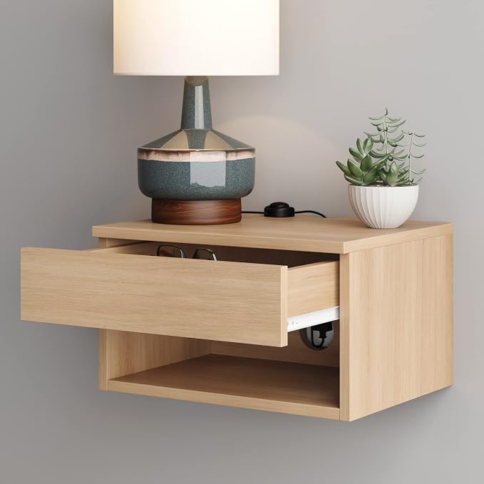 Nathan James Jackson Wall Mounted Floating Bedroom Nightstand - Image 6