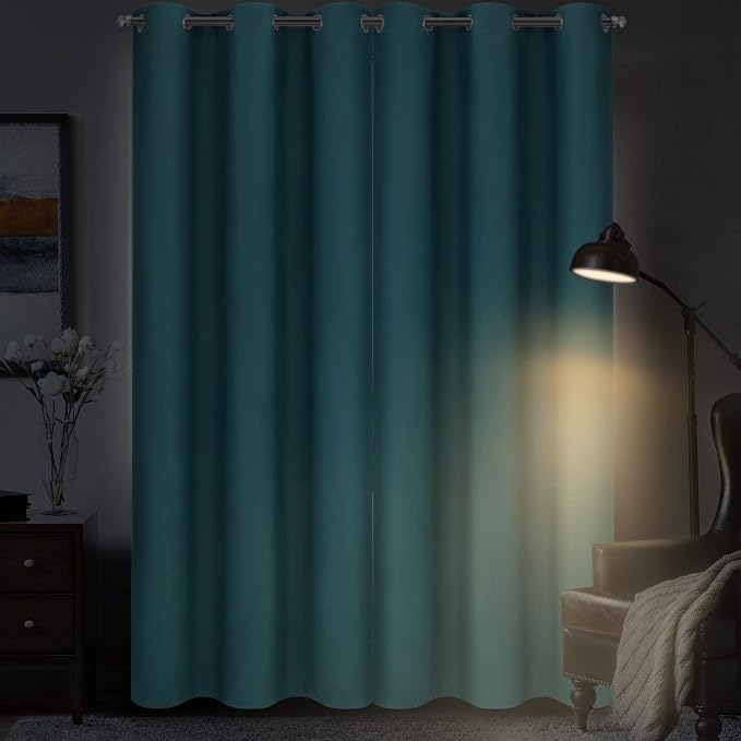 Diraysid Blackout Curtains for Bedroom Grommet Thermal Insulated Room Darkening - Image 3