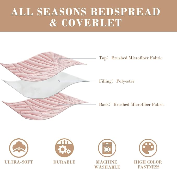 Exclusivo Mezcla California King Quilt Bedding Set, Microfiber Bedspreads | - Image 6