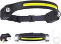 LED Headlamp with Motion Sensor, 6 Modes, 260° Wide Angle, XPE Spotlight & COB Floodlight, USB-C Fast Charging, 7.5h Battery Life