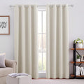 HOMEIDEAS Cream Beige Blackout Curtains by HOMEIDEAS