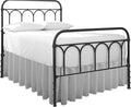 Cottingon Ruffled Bed Skirt with Split Corners-Dust Ruffle - 14" Drop 100% Microfiber Soft,Sheen & Luxurious Look - Bed Skirts (Light Grey -King)