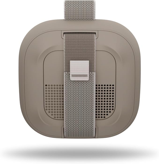 Bose New SoundLink Micro Portable Bluetooth Speaker (2nd Gen), Wireless Outdoor Speaker, Up to 12 Hours Battery Life, Waterproof and Dustproof, Sandstone