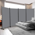 4 Panel Folding Room Divider, Indoor Privacy Screen Space Separator | 6ft by YASRKML