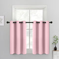 Yakamok Blackout Curtains 38x36 inch Pink Thermal Drapes-Kitchen | 2 panels by Yakamok