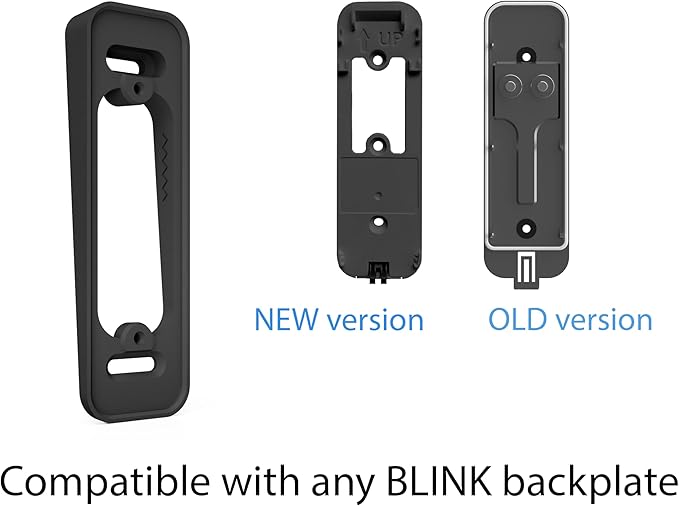 Hidden River Lab Angle Wedge Mount for Blink Video Doorbell (1st Generation) – Plastic Mounting Bracket Only (No Doorbell Included) – Black