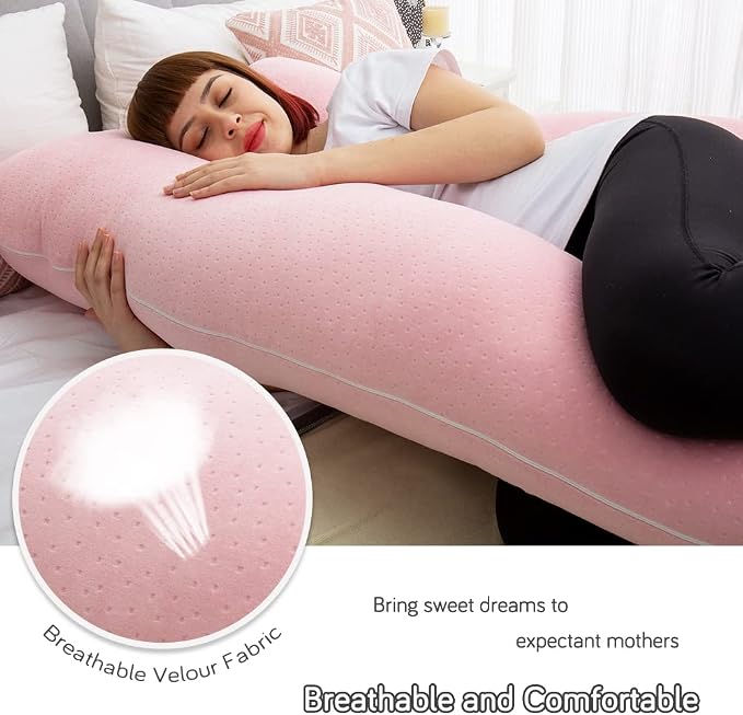 60 Inch Pregnancy Pillows for Sleeping | Extra Large U Shaped Body Pillow - Image 4