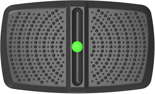 1 inch Thick Anti Fatigue Kitchen Mat Standing Mat with Massage Ball, Non Slip Standing Desk Mat with Massage Point, Multi-Purpose Comfort Floor Mat for Feet, Office, Home (Black, 17" x 28")