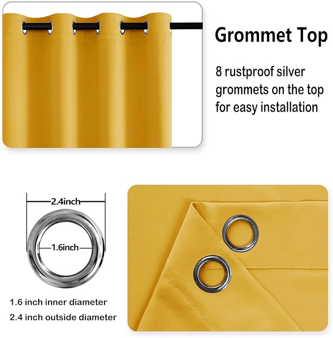 DWCN Blackout Curtains for Bedroom - Image 6