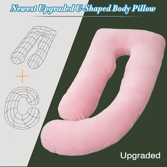 60 Inch Pregnancy Pillows for Sleeping | Extra Large U Shaped Body Pillow - Image 7