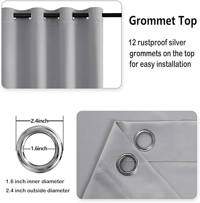 DWCN Blackout Curtains for Bedroom - Image 5