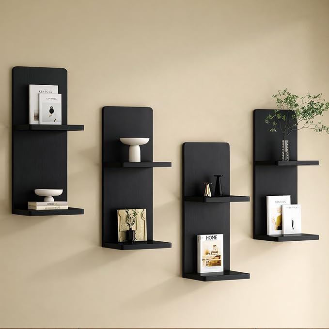 Floating Wall Shelves Set of 2, Modern Storage - Image 5