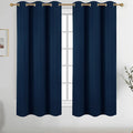 Diraysid Navy Blue Grommet Blackout Curtains by Diraysid%2C+refresh+your+life