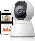 GUOANVISION 3MP Indoor Pan/Tilt Security Camera, 5G WiFi 360° Rotating Home Cameras for Baby Monitor/Pet Camera, Auto-Focus&Zoom,Motion Detection,2-Way Audio,Siren,Color Night Vision,Cloud&SD Card