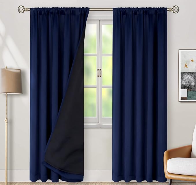 BGment 100% Blackout 80 Inch Curtains - Image 2