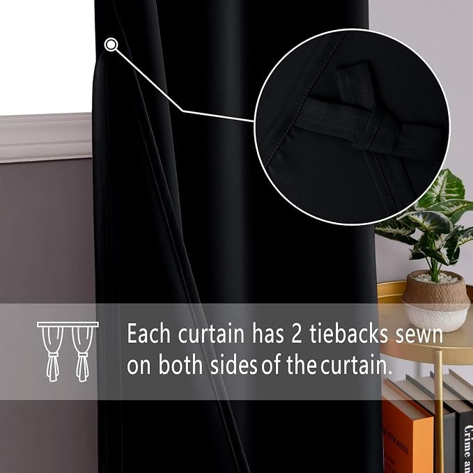 DWCN Blackout Curtains for Bedroom - Image 3