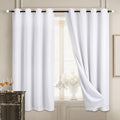Diraysid 100% Blackout Curtains White Linen Curtains by Diraysid%2C+refresh+your+life