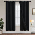 Yakamok Black Blackout Curtains 72 inches Long by Yakamok