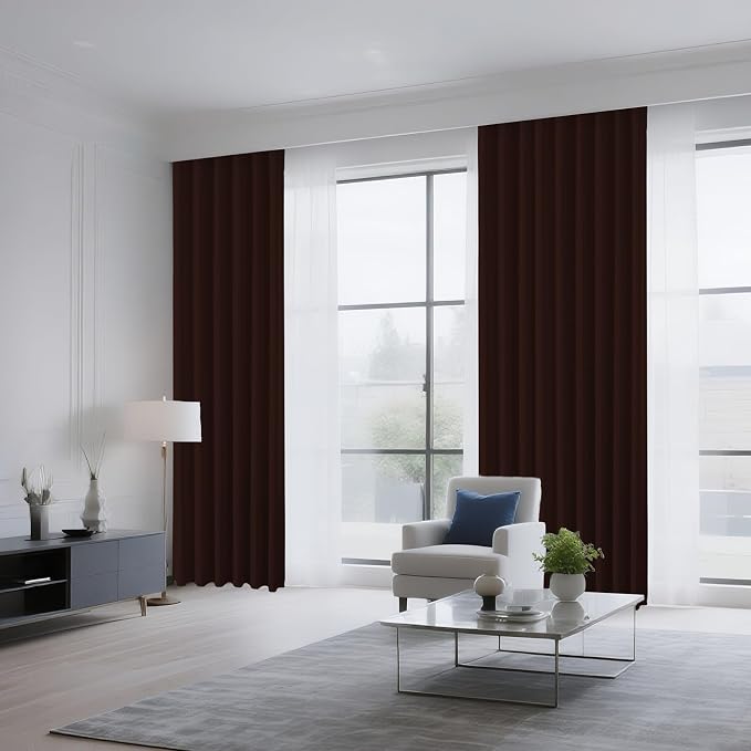 CUCRAF Blackout Curtains 45 inch Length 2 Panels Set, Rod Pocket Room Darkening - Image 8