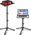 CAHAYA Projector Stand Tripod Adjustable - Stable for Tablets Phones Book Height 26" to 51.5" Multifunctional Laptop DJ Rack Stand Portable for Outdoor Movies CPS0331