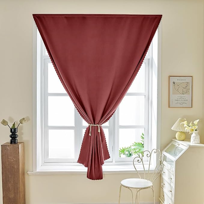 JILRON Adhesive Curtain 100% Blackout No-Drill Easy Install - Image 6