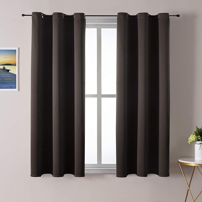 ChrisDowa Blackout Curtains for Bedroom and Living Room 63 Inches Long | 2 by ChrisDowa