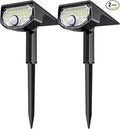 AloftSun Solar Motion Sensor Outdoor Lights,Waterproof Motion Sensor Spot Lights- 30 LED/3 Modes Solar Powered Spotlights,Landscape Lighting for Yard and Garden, Cool White,2 Pack