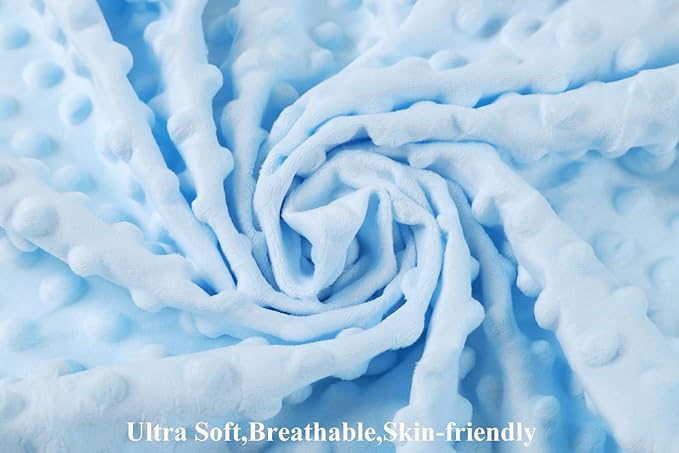 Dot Bassinet Sheet Set 2 Pack Stretch Fitted Bedside Sleeper Bassinet Sheets Sheets,Ultra Soft, for Baby Girls and Boys Light Blue, Panda