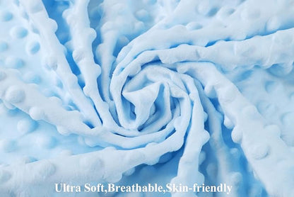 Dot Bassinet Sheet Set 2 Pack Stretch Fitted Bedside Sleeper Bassinet Sheets Sheets,Ultra Soft, for Baby Girls and Boys Light Blue, Panda