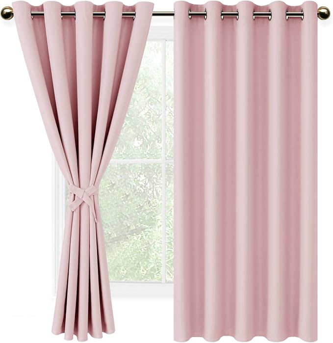 DWCN Pink Blackout Curtains for Bedroom - Image 7