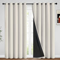 Yakamok Cream Blackout Curtains 96 inches Long by Yakamok
