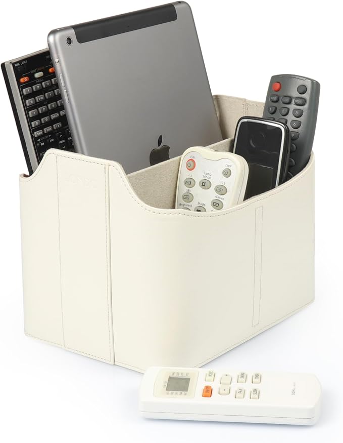 Londo PU Leather Remote Control Holder, Office Supplies Desk Organizer - Image 2