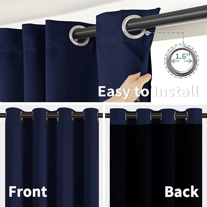 BGment Thermal Insulated 100% Blackout Curtains - Image 6