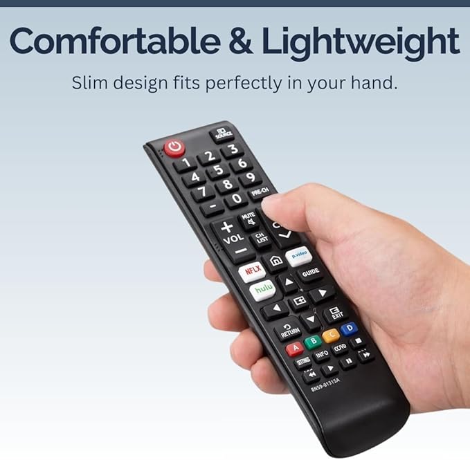 2 Pack BN59-01315A Samsung TV Remote Control Replacement for Smart TV - Easy Setup, Durable Design, Universal IR Remote, Streaming Shortcuts - Works with Samsung Smart TV, LCD, LED, HDTV, 3D Models