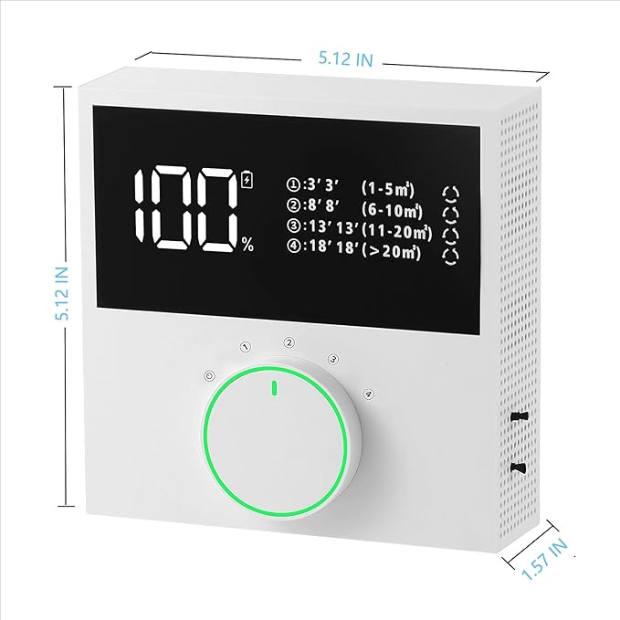 Negative Ion Air Purifier,Portable Negative Ion Generator for Home, Air Ionizers For Use in Rooms With Odors, Smoke& More Suitable for Bedrooms, Study Rooms, Toilets, Pet room,Small Room.