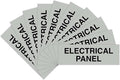 All Quality Basic Electrical Panel Sign - Fire Regulation Safety Compliance Sign - Lt Gray - Small (10 Pack)