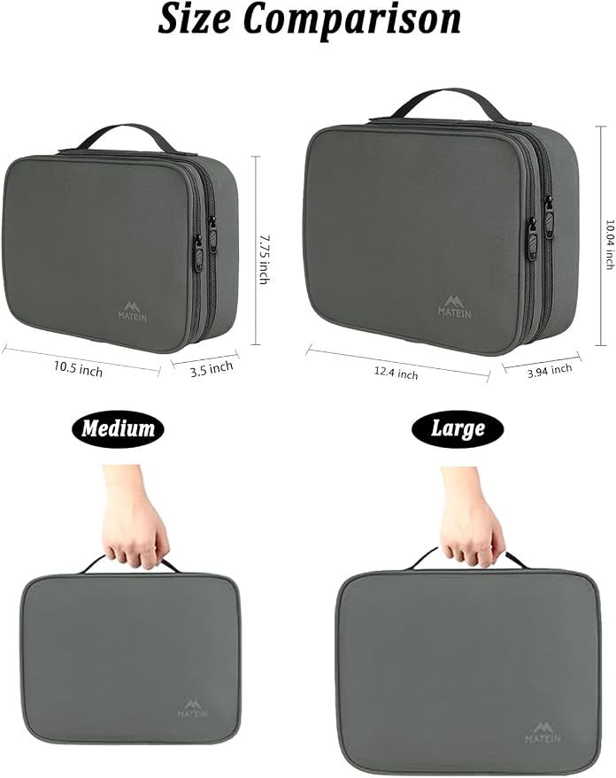 MATEIN Cord Organizer Bag, Travel Universal Cable Organizer Case, Medium - Image 2