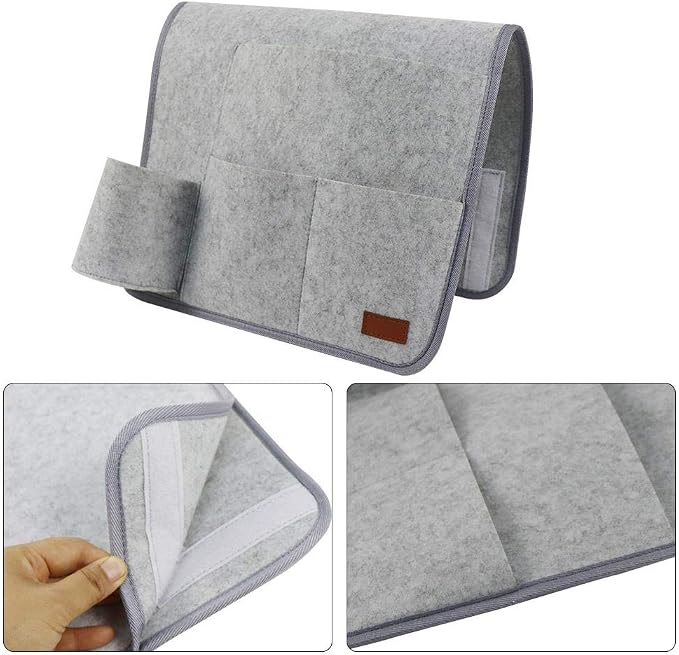 Bedside Storage Organizer Caddy, Slim Space Saving Design, 4 Pockets, Heavy - Image 8
