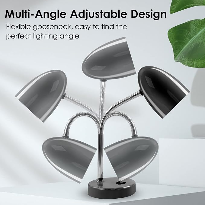 E ENERGETIC LIGHTING LED Desk Lamp, 3.5W 240LM 4000K Cool White Study Lamps - Image 4