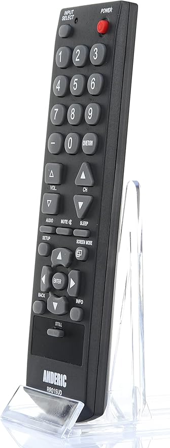 Anderic RR015UD Replace Remote for Sylvania, Funai, Symphonic, Emerson NH000UD, NF029UD, NF026UD, NF027UD, NH301UD, NH303UD, NH305UD, NH310UP, NF000UD, NF006UD, NF015UD, NF015UF, Magnavox NH304UD