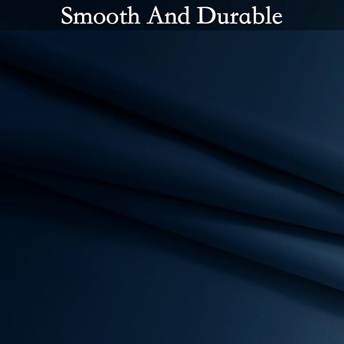 SimpleHome Ombre Blue to Grey White Curtains - Image 7