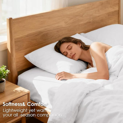 Full Sheet Set - 4 Piece Silky Ultra Soft Breathable Bed Sheet Set, 16" Deep Pocket for Mattress,Hotel Luxury Clearance Full Size Sheet Sets & Wrinkle Free,Easy Care Cooling Bedding Sheets（White）