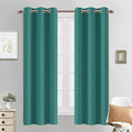 Yakamok Blackout Curtains 38x63 inch Teal Thermal Drapes-Bedroom | 2 panels by Yakamok