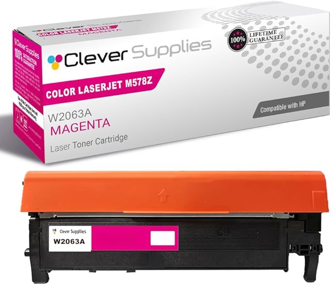 CS Replacement Compatible with HP M578Z Toner Cartridge W2123X to use with M555DN M555X M578C M578DN M578F M578Z (Magenta, 1-Pack)