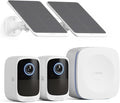 Safemo 4K Security Cameras Wireless Outdoor/Indoor, Battery Cameras for Home Security, No Monthly Fees, 32G Local Storage, Advanced AI, 5W Solar Panels, Color Night Vision, 2-Way Audio, 2.4Ghz WiFi