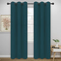 Easy-Going Thermal Grommet Blackout Curtains, 2 Panels 42x95 in | Peacock Blue by Easy-Going